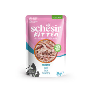 Schesir — Wet food for kittens 3–12 months, tuna, pouch, 85 g