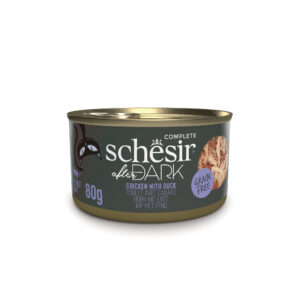 Schesir After Dark — Complete wet cat food, chicken and duck, can, 80 g